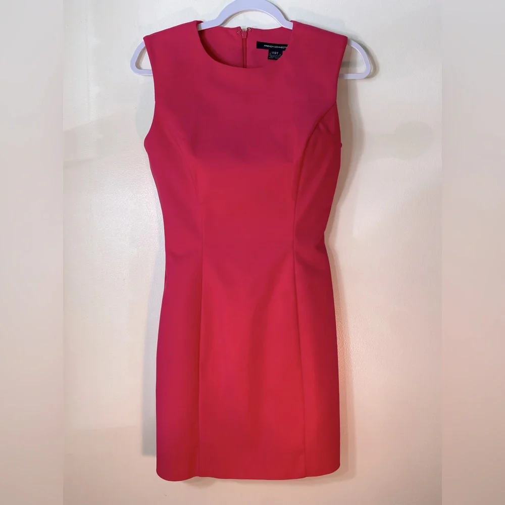 French Connection Pink Sheath Dress Size 4